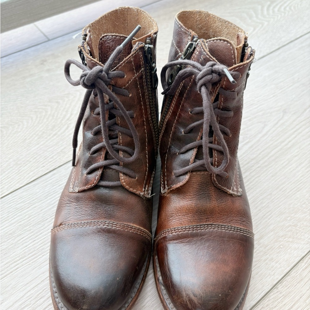 6.5 size Bed Stu Brown Leather Ankle Boots
